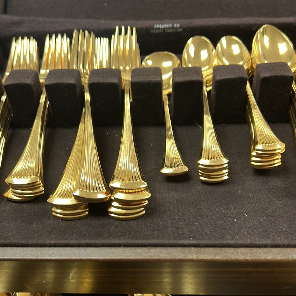 Silver plated stainless 24K Gold Electroplate - Picture 2 of 7